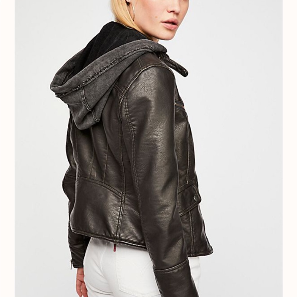 Free People Vegan Leather Jacket